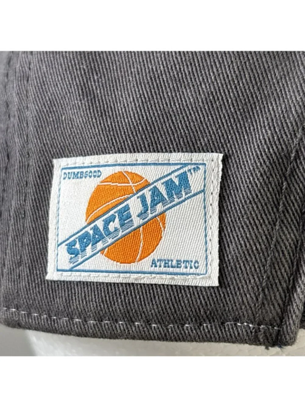 Vintage Space Jam Tazmanian devil Tune squad Strap back gray cap Hat - Picture 3 of 5